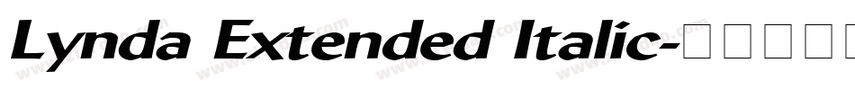 Lynda Extended Italic字体转换